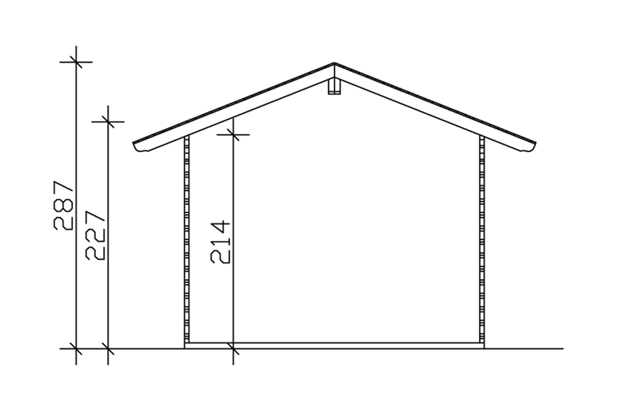 Gartenhaus Arosa natur bei leitermann.de günstig kaufen Gartenhaus Arosa natur