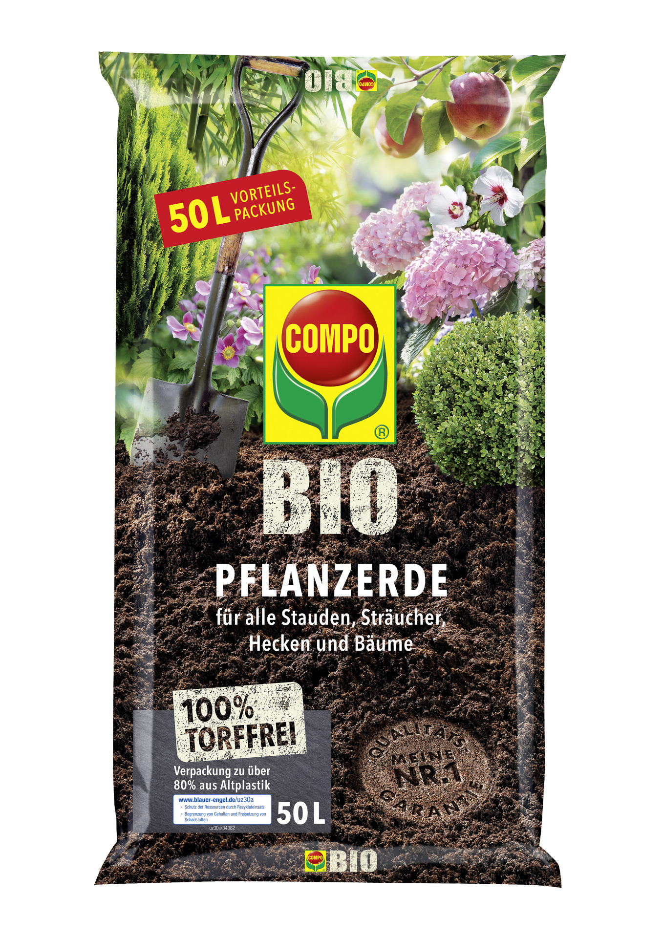 Compo GmbH BIO Pflanzerde torffrei 1 x 50 L