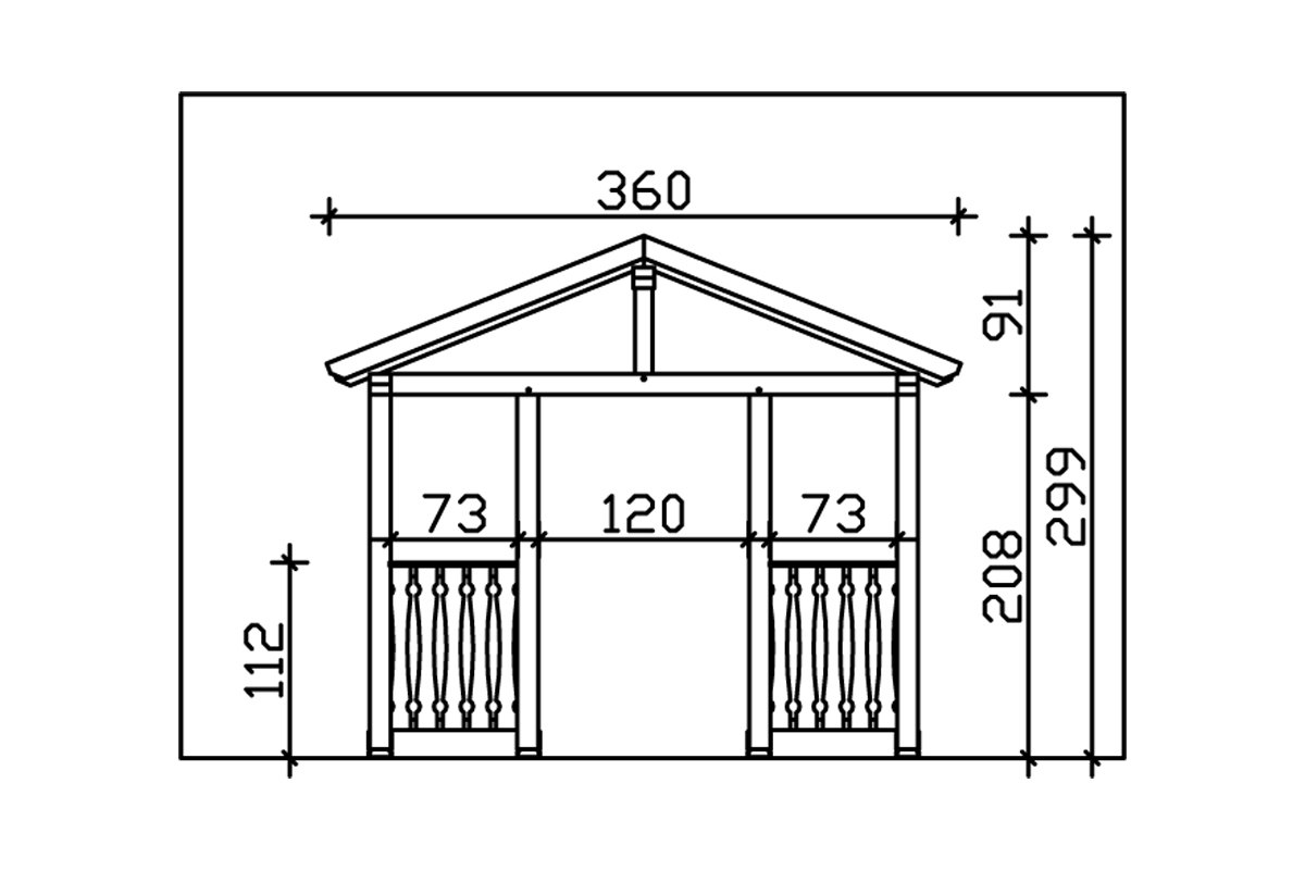 Vordach Stralsund 8 Satteldach bei leitermann.de günstig kaufen Vordach Stralsund 8 Satteldach