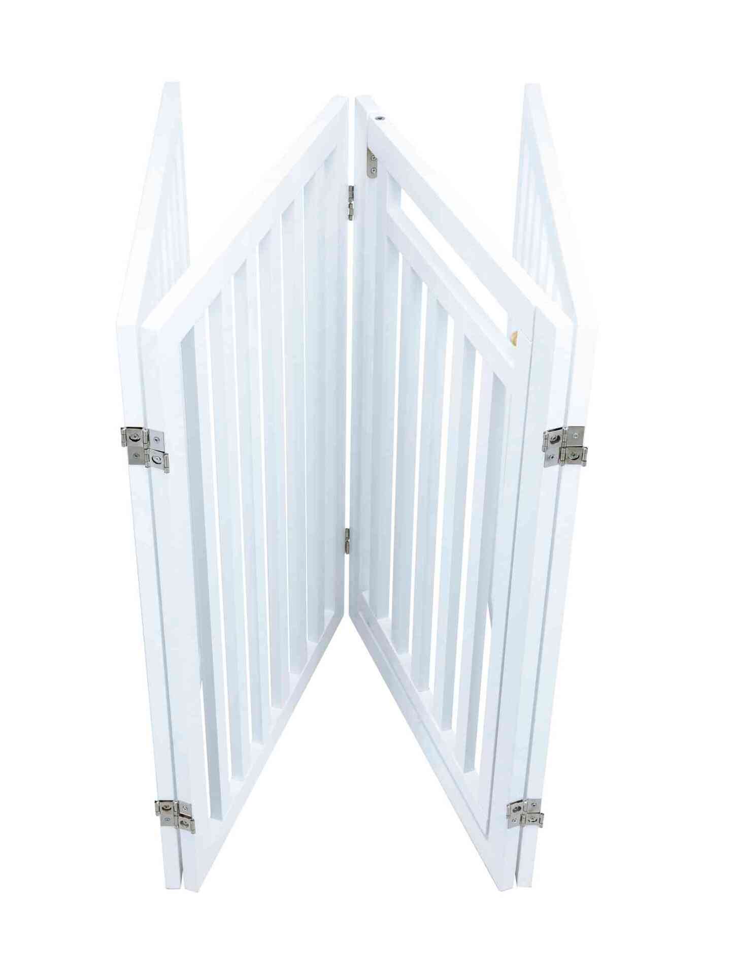 Hunde-Absperrgitter mit Tür, 4-teilig