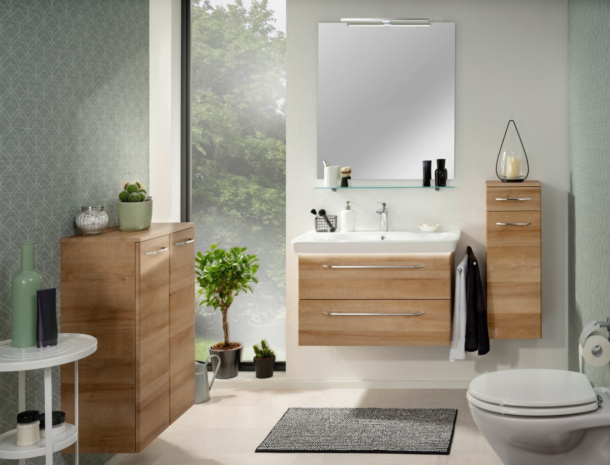 MILANO Midischrank 30,5x83x32cm, 1Tür 1Schub bei leitermann.de günstig kaufen MILANO Midischrank 30,5x83x32cm, 1Tür 1Schub