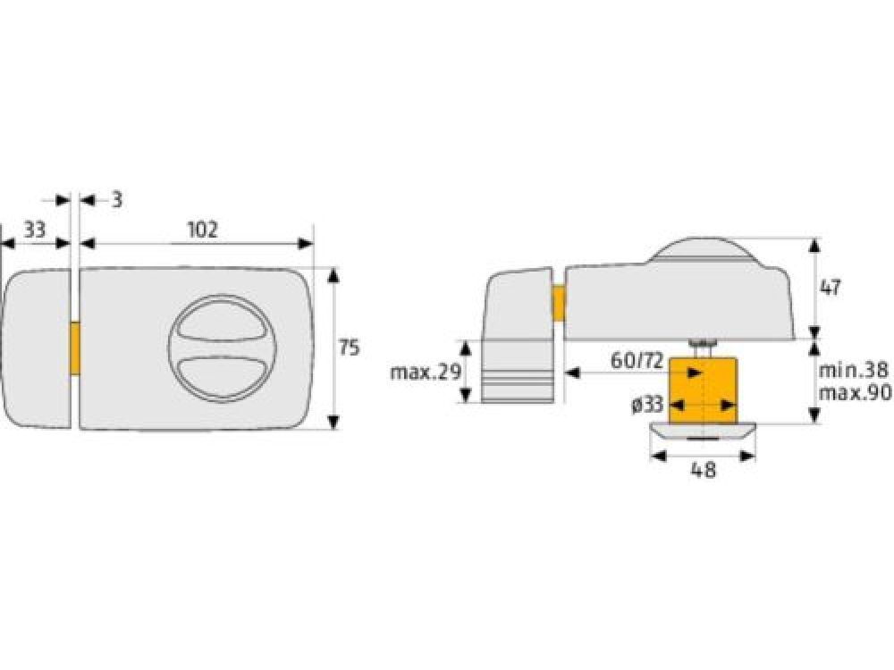 ABUS Türzusatzschloss 7010 bei leitermann.de günstig kaufen ABUS Türzusatzschloss 7010