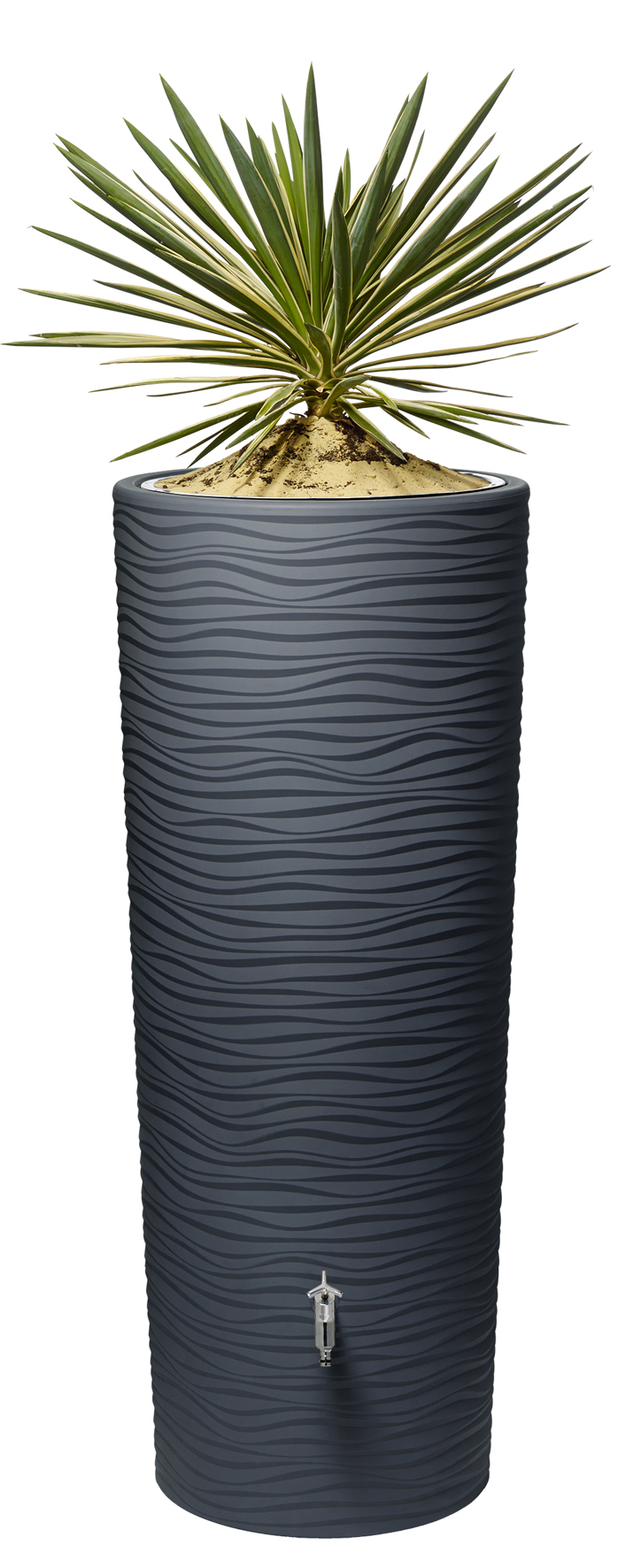 NATURA 2in1 Regenspeicher mit Pflanzschale, graphite grey bei leitermann.de günstig kaufen NATURA 2in1 Regenspeicher mit Pflanzschale, graphite grey