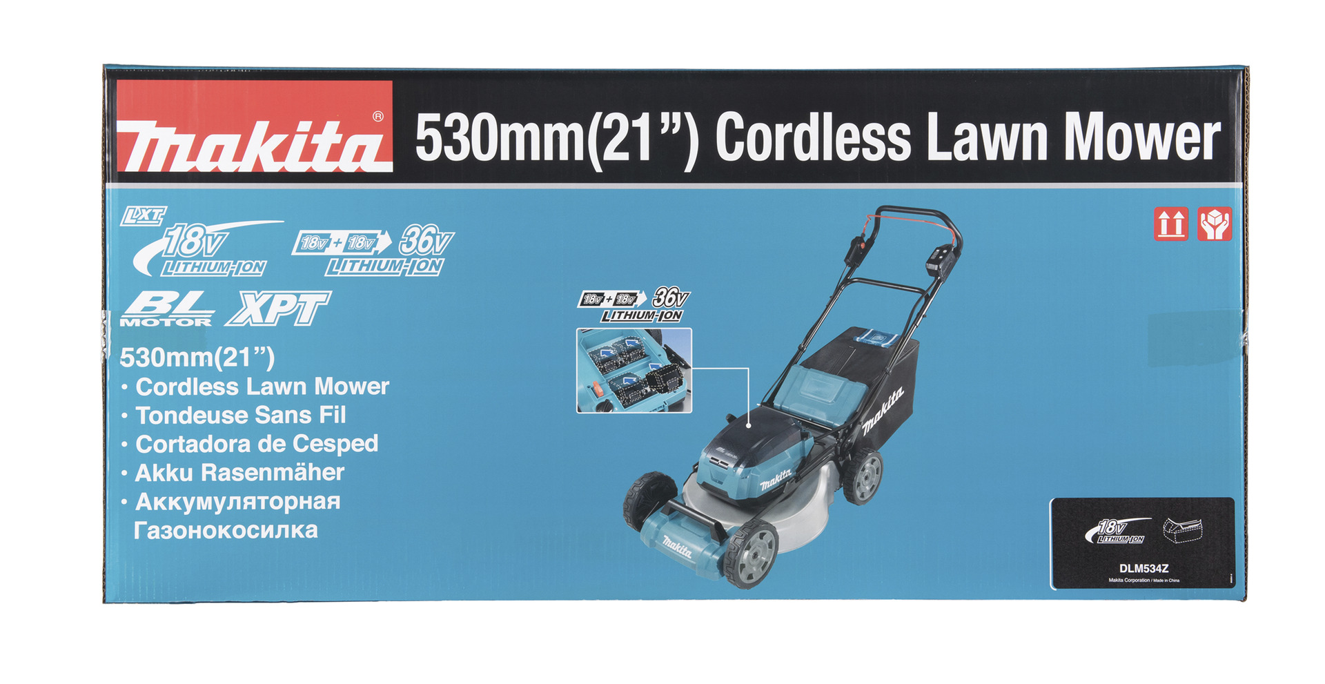 Akku-Rasenmäher DLM534Z, 2x18V bei leitermann.de günstig kaufen Akku-Rasenmäher DLM534Z, 2x18V