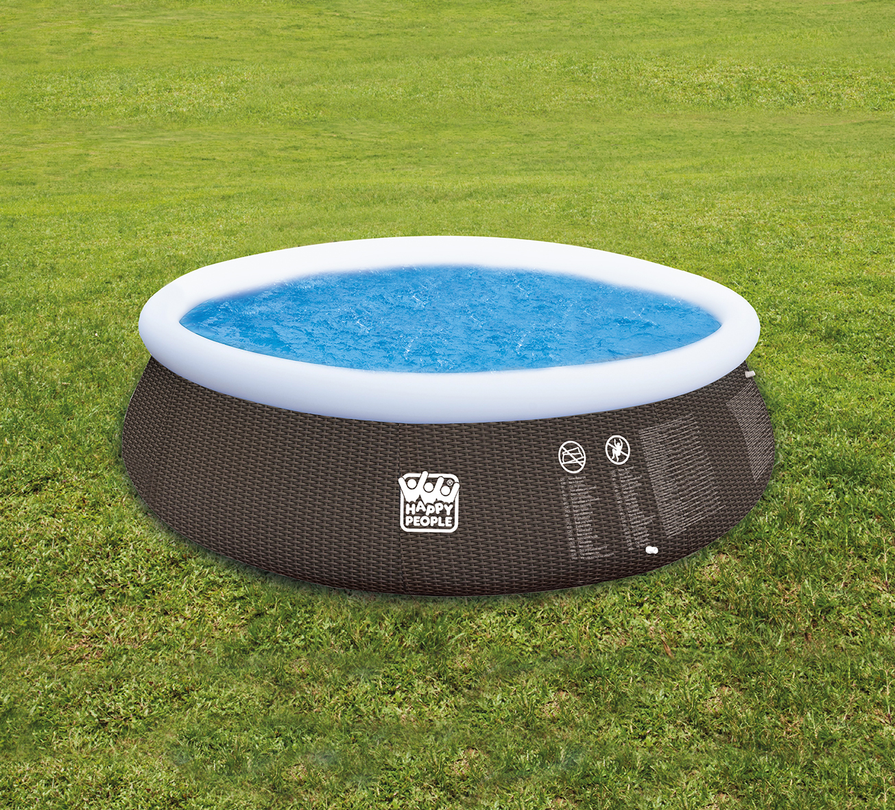 Quick Up Pool Set mit 300 gal Filterpumpe - Größe: 396x84cm - Leitermann |  LEITERMANN