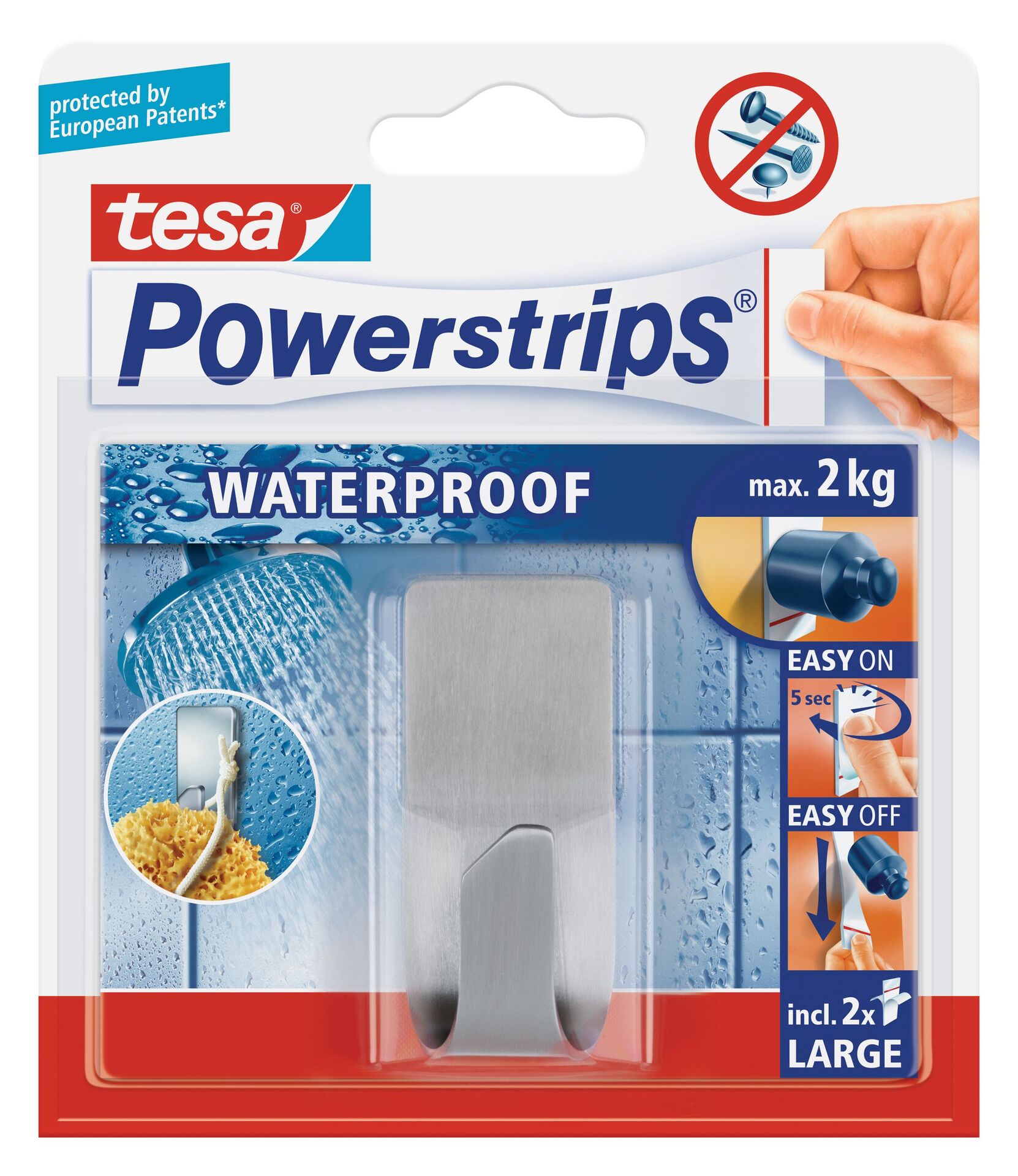 Tesa Powerstrips Waterproof Haken Zoom