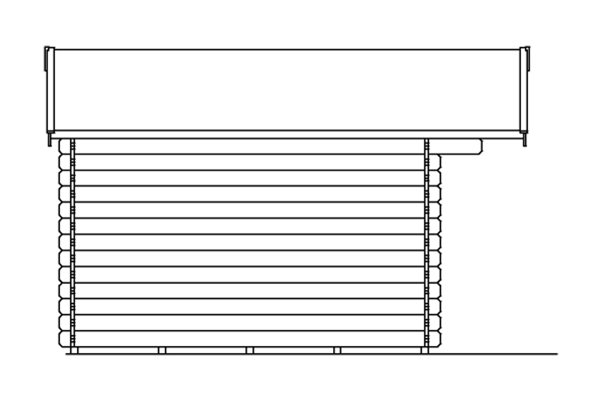 Gartenhaus Faro mit Vordach natur bei leitermann.de günstig kaufen Gartenhaus Faro mit Vordach natur
