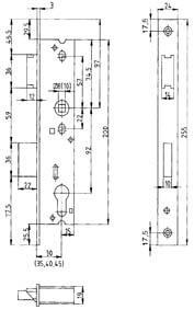 Rohrrahmenschlösser Nr. 1022 PZW / 40 mm bei leitermann.de günstig kaufen Rohrrahmenschlösser Nr. 1022 PZW / 40 mm