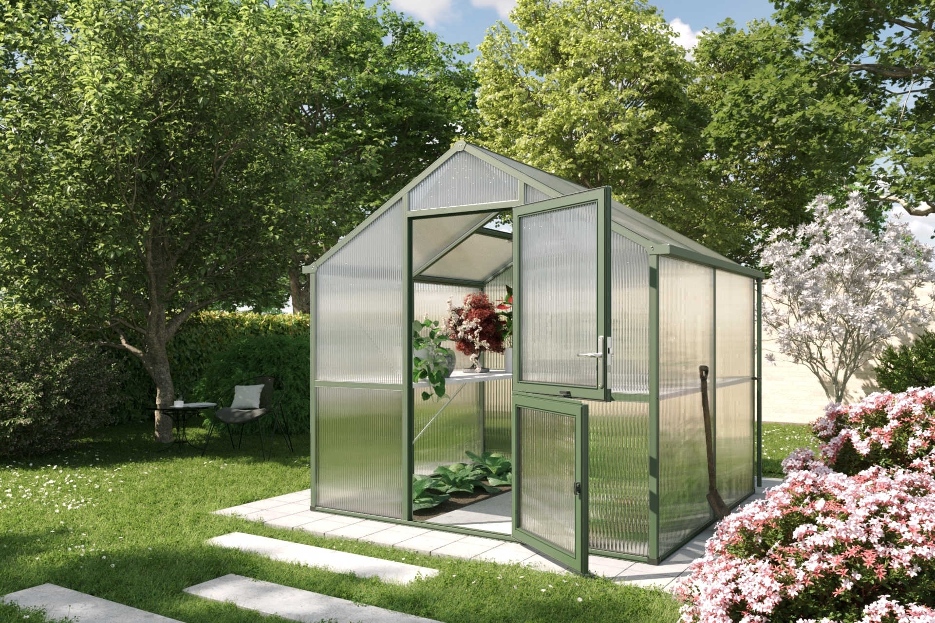 Gewächshaus Iris bei leitermann.de günstig kaufen Gewächshaus Iris