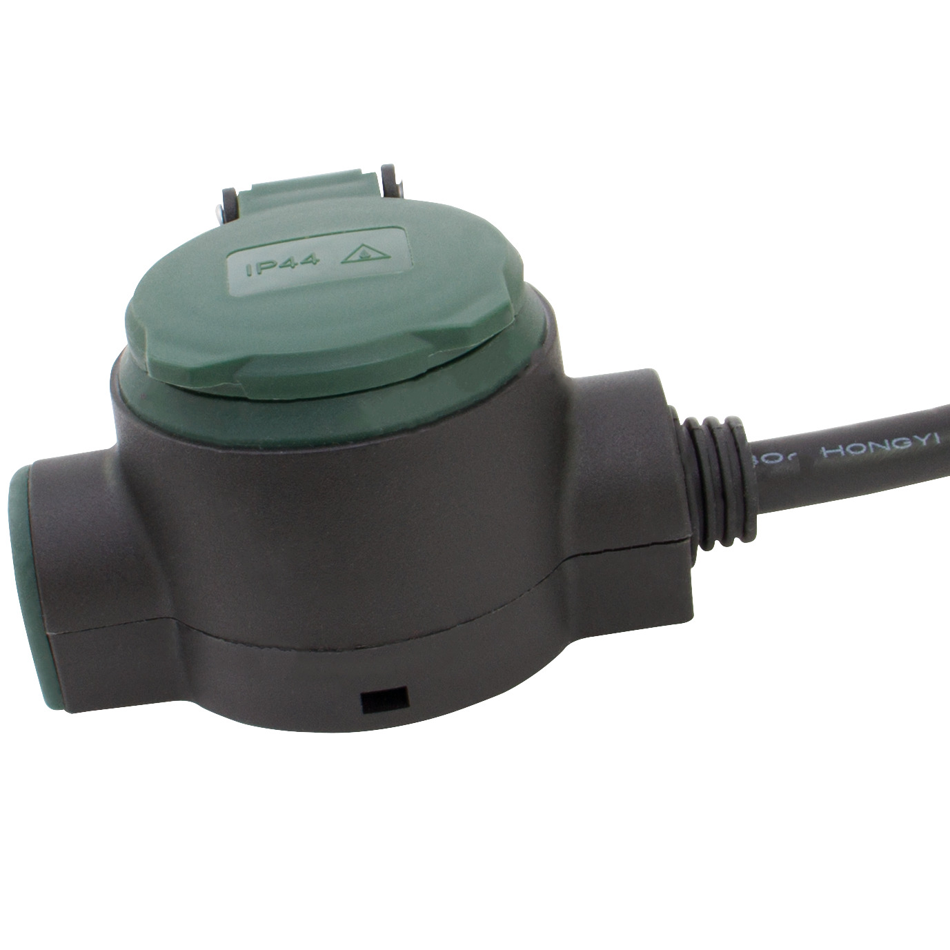 Verlängerung Supraflex IP44 3-fach, 10m, schwarz