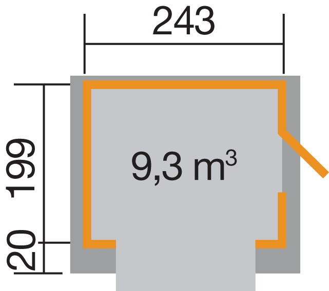 Verkaufshaus 221 ohne Boden