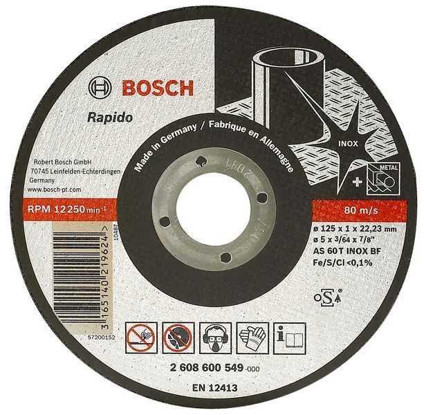 Bosch Trennscheibe Rapido 1,0x115mm INOX g