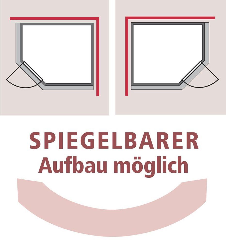 Sauna Riga 2 mit Zubehör-Set, 236x184x208cm, Eckeinstieg