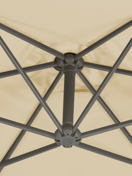 Ampelschirm Genua Ø 300/6cm, sechseckig bei leitermann.de günstig kaufen Ampelschirm Genua Ø 300/6cm, sechseckig