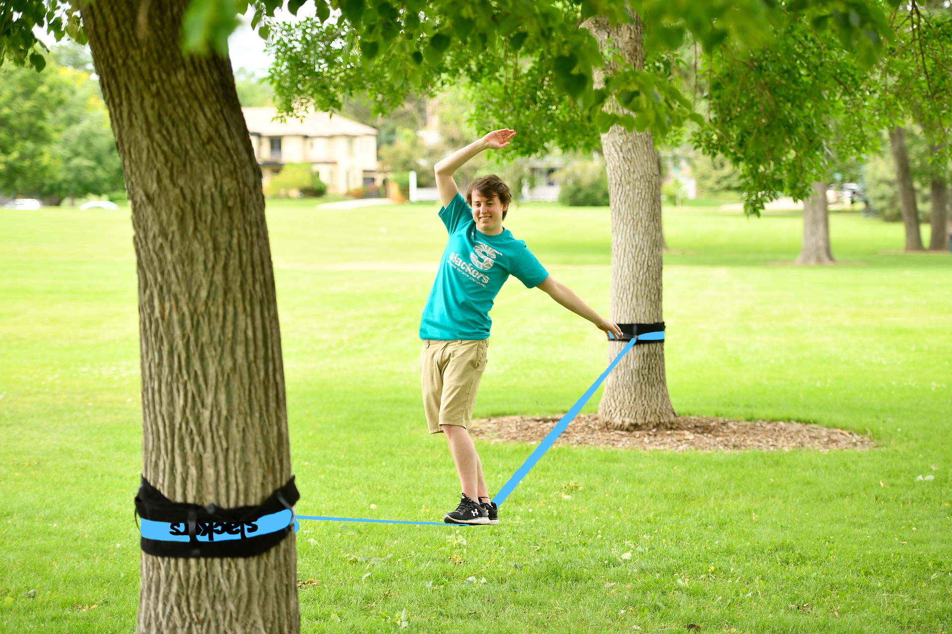 Slackline Classic inkl. gratis Teaching Line bei leitermann.de günstig kaufen Slackline Classic inkl. gratis Teaching Line