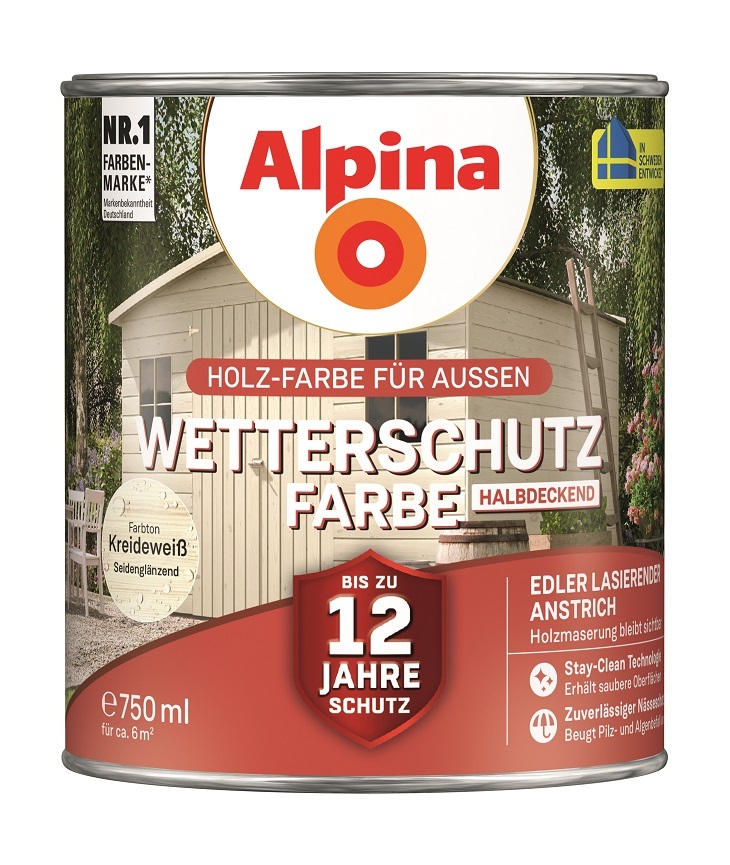 Alpina Wetterschutz-Farbe halbdeckend