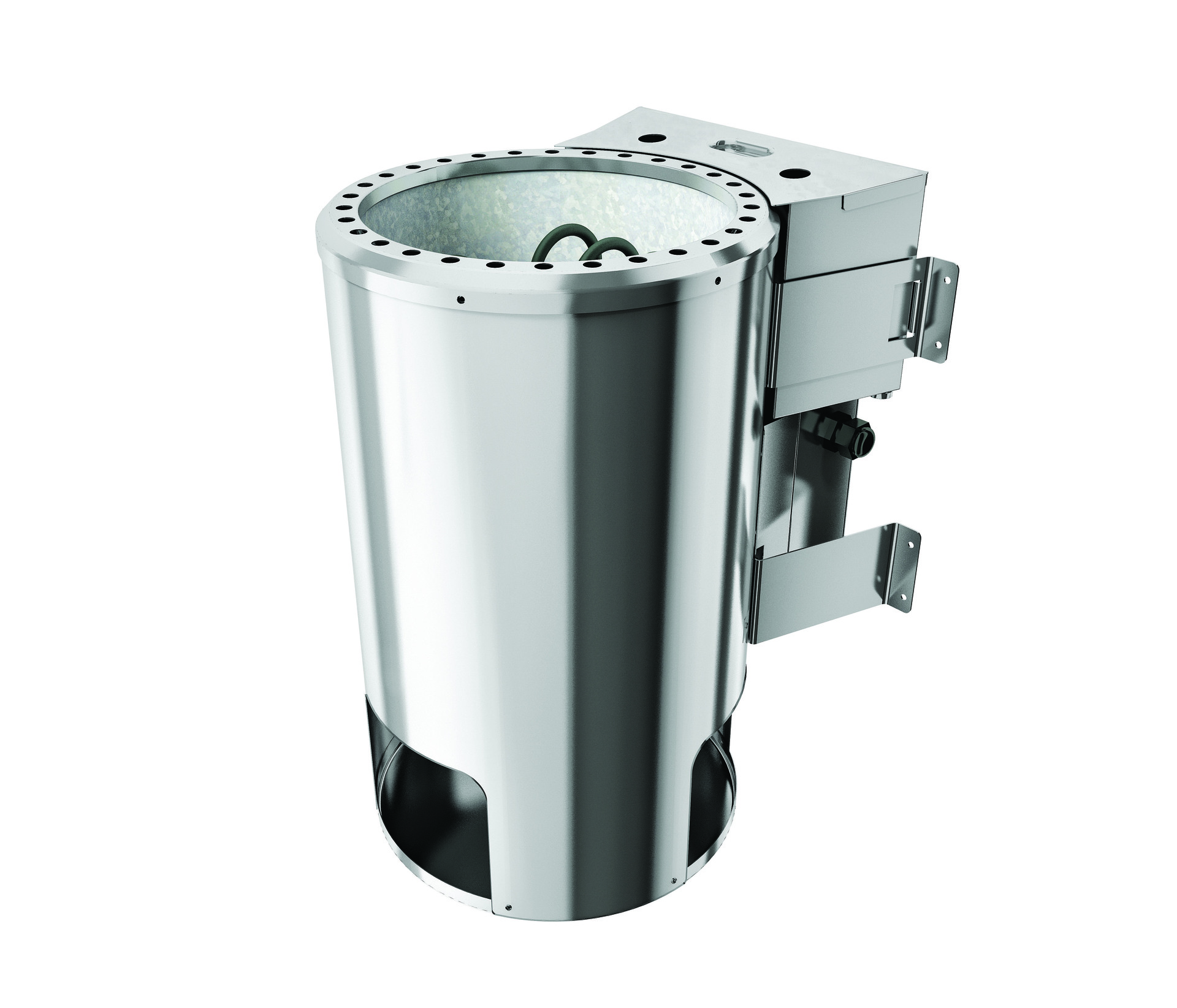 Sauna Talsen mit Zubehör-Set, 196x170x198 cm, Eckeinstieg