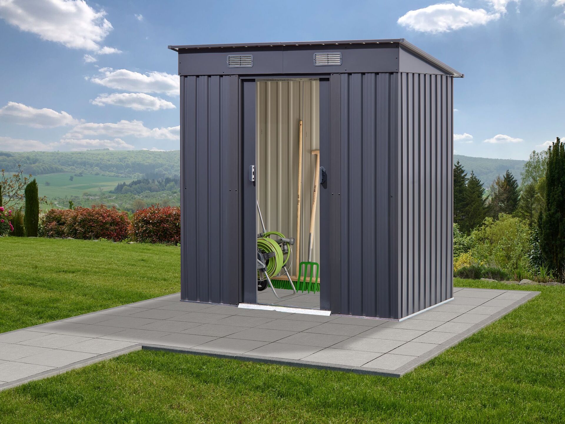 Fundament für Gerätehaus mit Satteldach bei leitermann.de günstig kaufen Fundament für Gerätehaus mit Satteldach