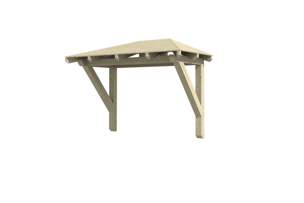 Vordach Wismar 1 Walmdach