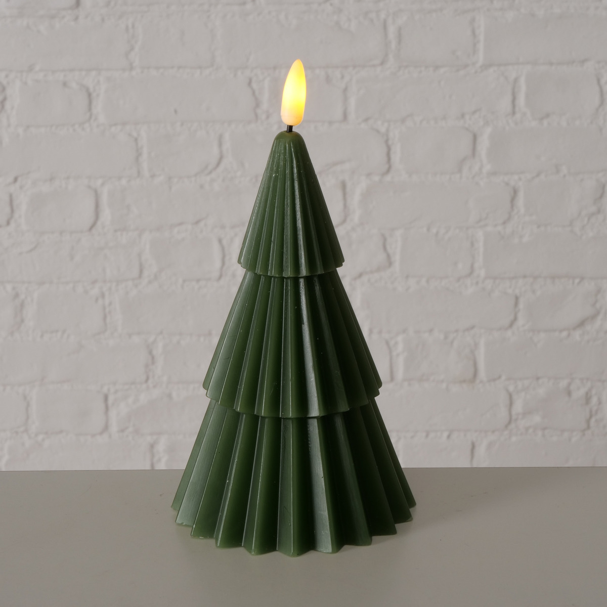 LED-Kerze Tannenbaum, 3-fach sortiert