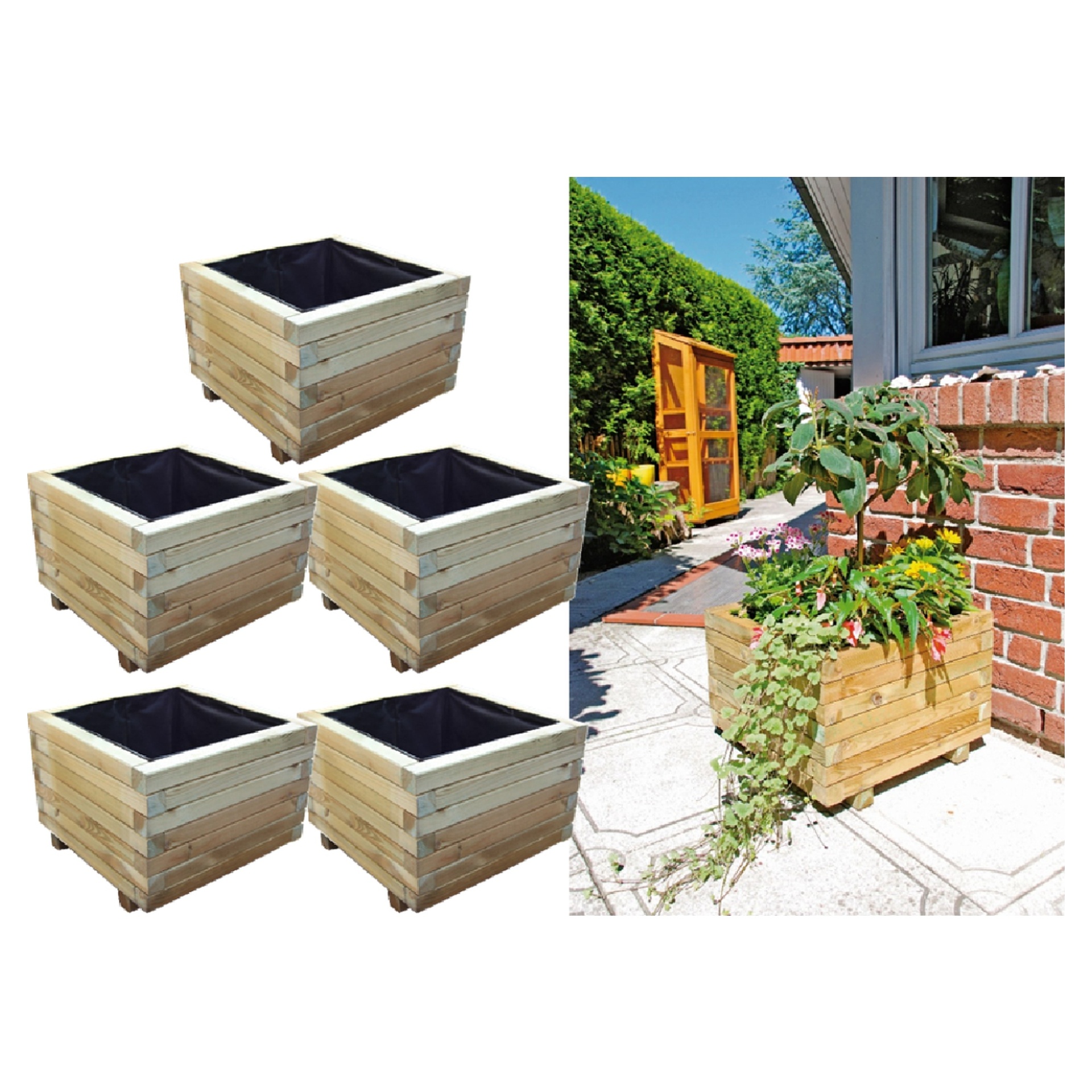 Blumenkasten Blumenkübel-Set MOBILE 3