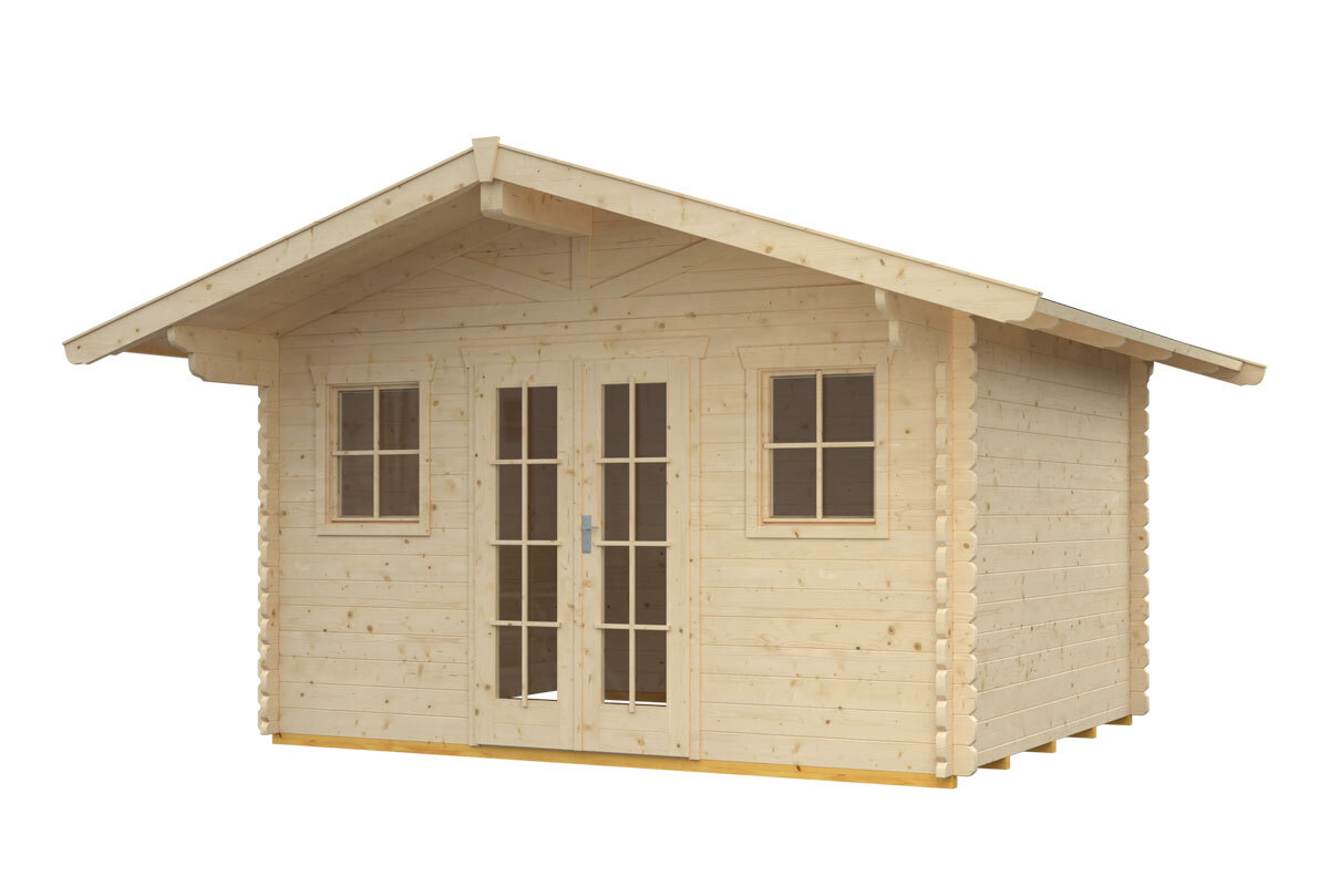 Gartenhaus Davos 1, 380 x 300 cm, natur