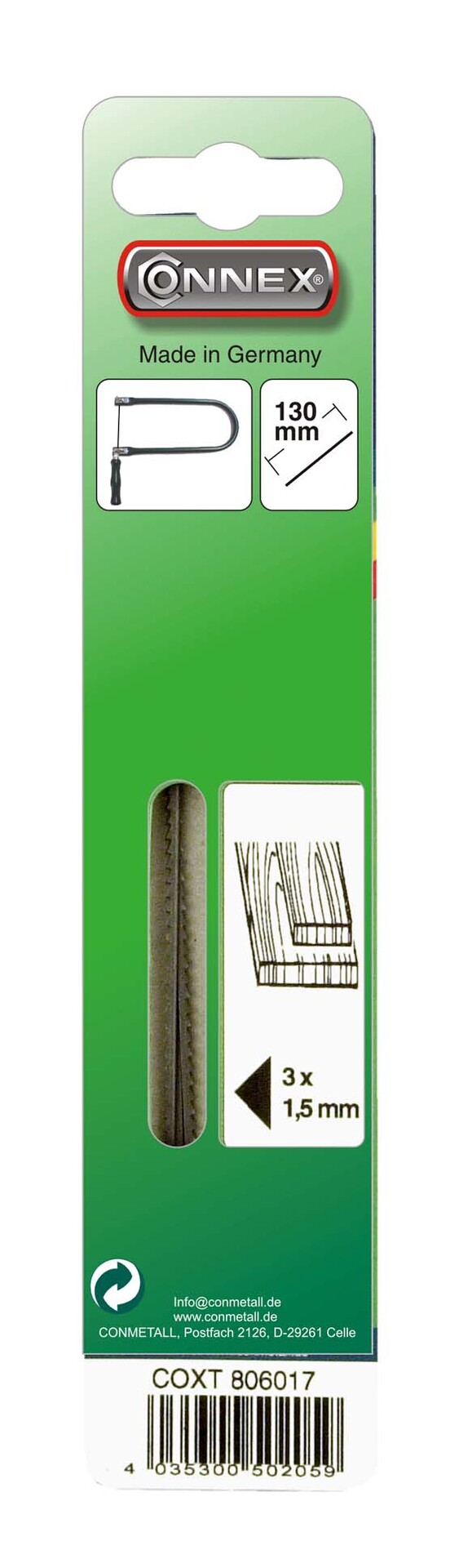 Laubsägeblatt Fretta für Holz