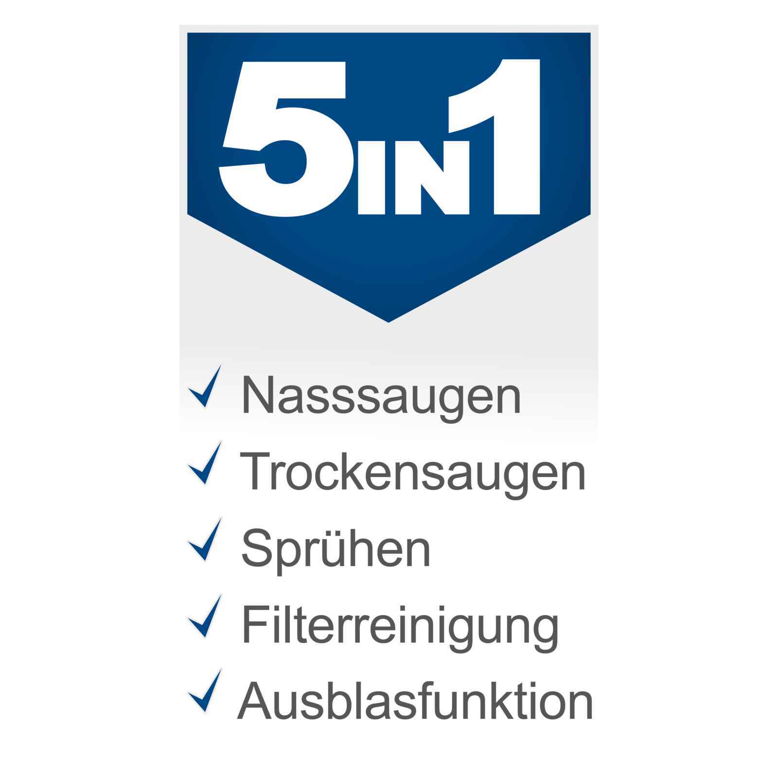 5in1 Sprüh- und Waschsauger SprayVac20, 20L, inkl. Zubehör