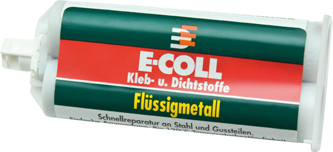 E-COLL 2K-Flüssig-Metall 50g Kartusche