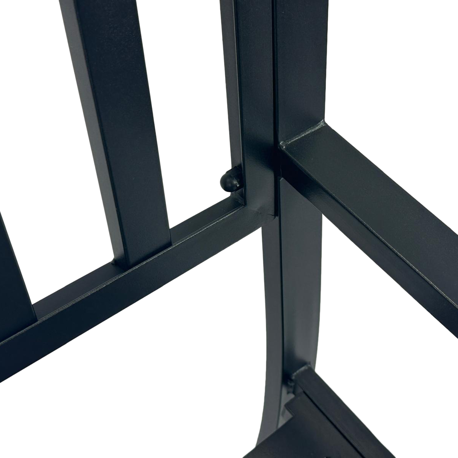 Gartenbank 2-sitzer Stahl, schwarz