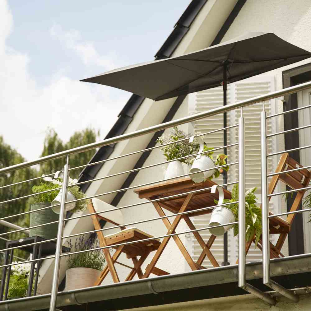 Balkonschirm City, 160x100cm