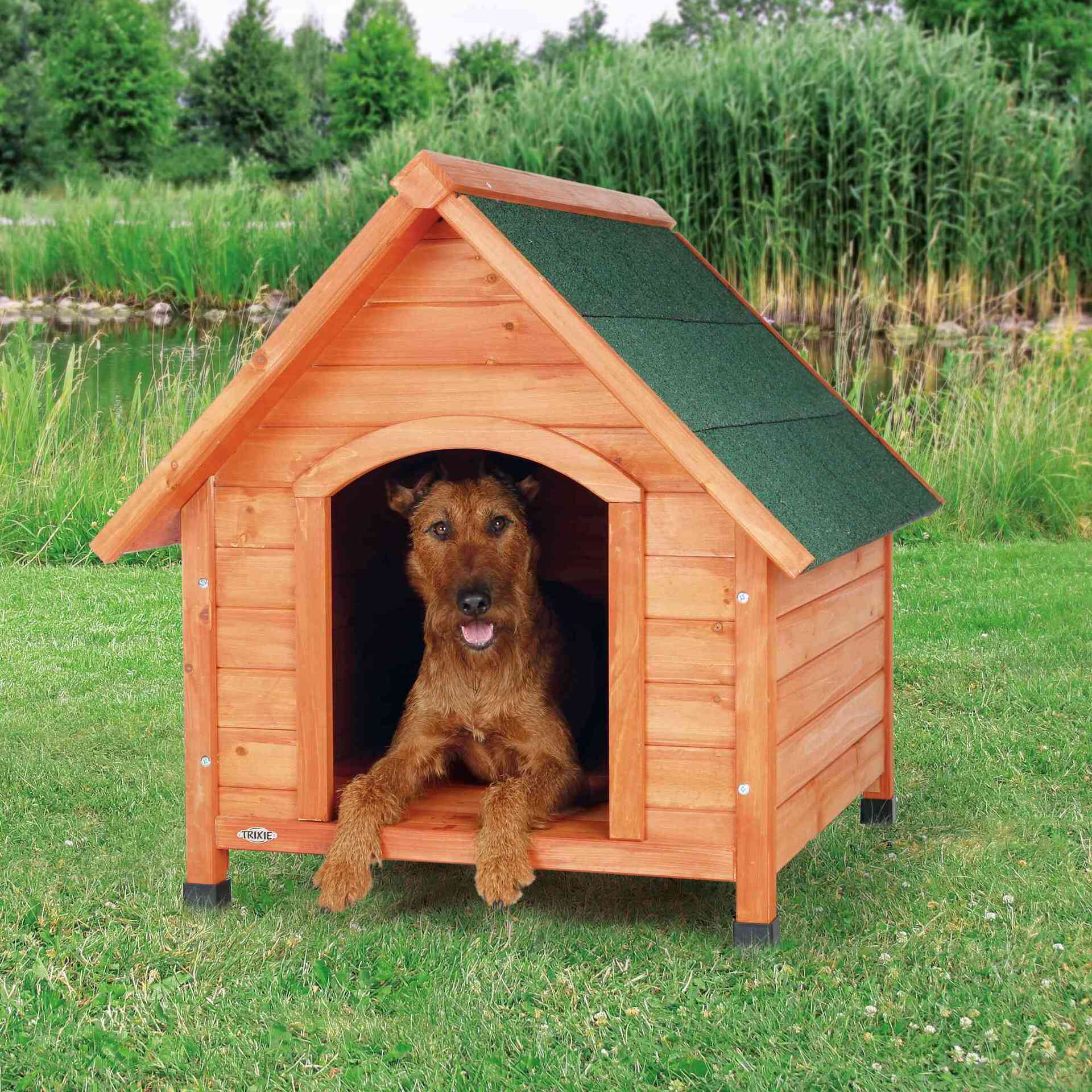 Hundehütte Cottage Satteldach bei leitermann.de günstig kaufen Hundehütte Cottage Satteldach