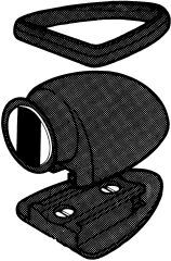 Türfeststeller Nr. 116050 grau C 22-2 W