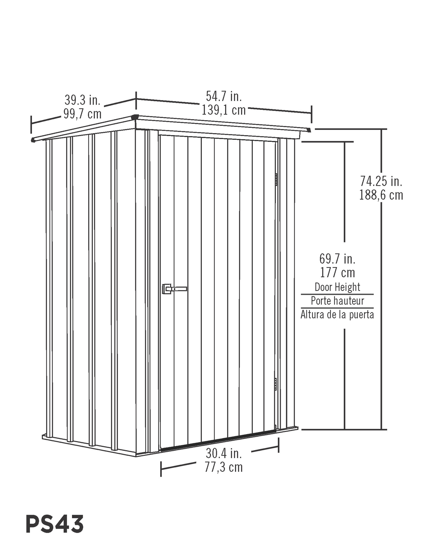 Spacemaker Geräteschrank 4x3 bei leitermann.de günstig kaufen Spacemaker Geräteschrank 4x3