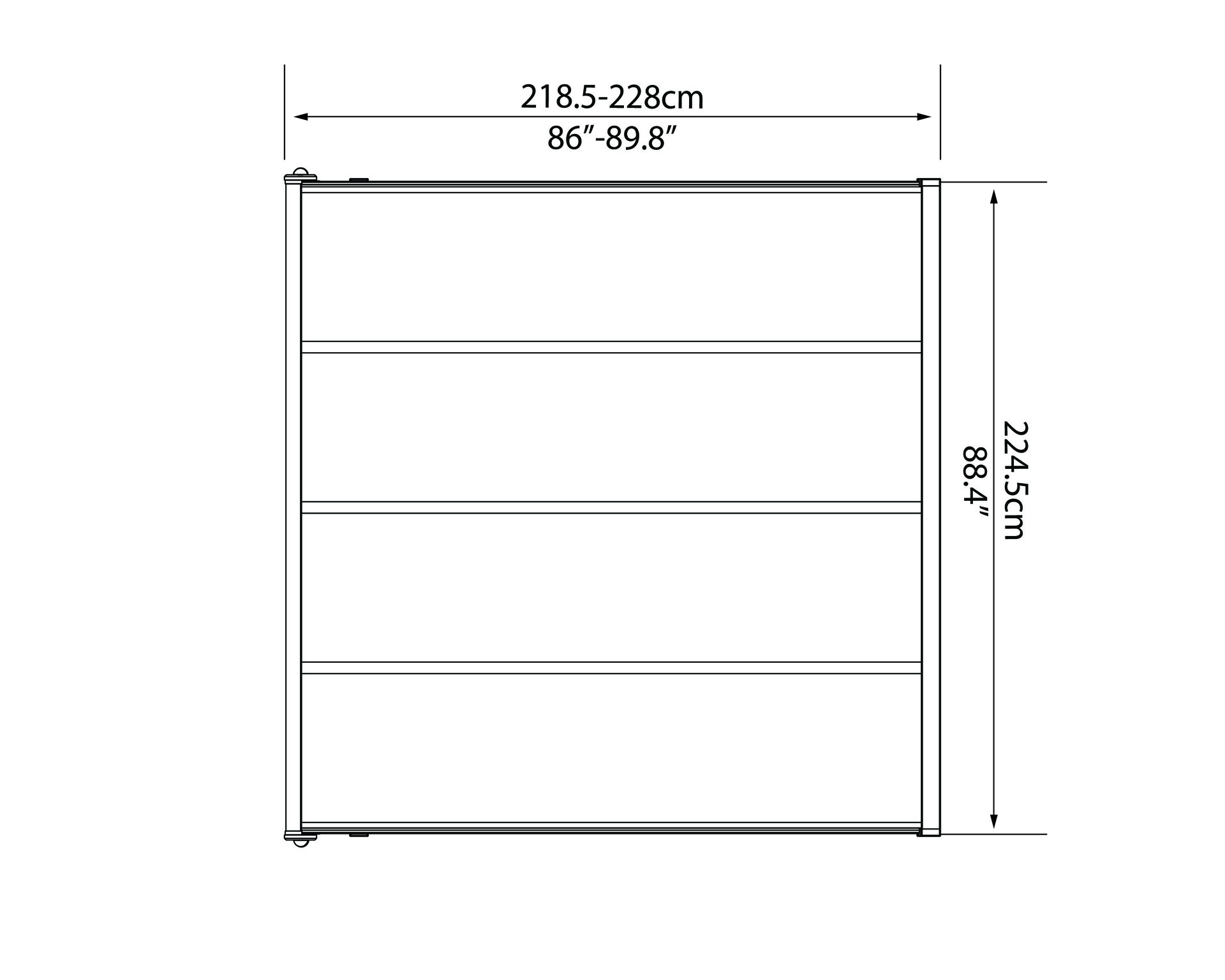 Terrassenüberdachung Palram Sierra bei leitermann.de günstig kaufen Terrassenüberdachung Palram Sierra