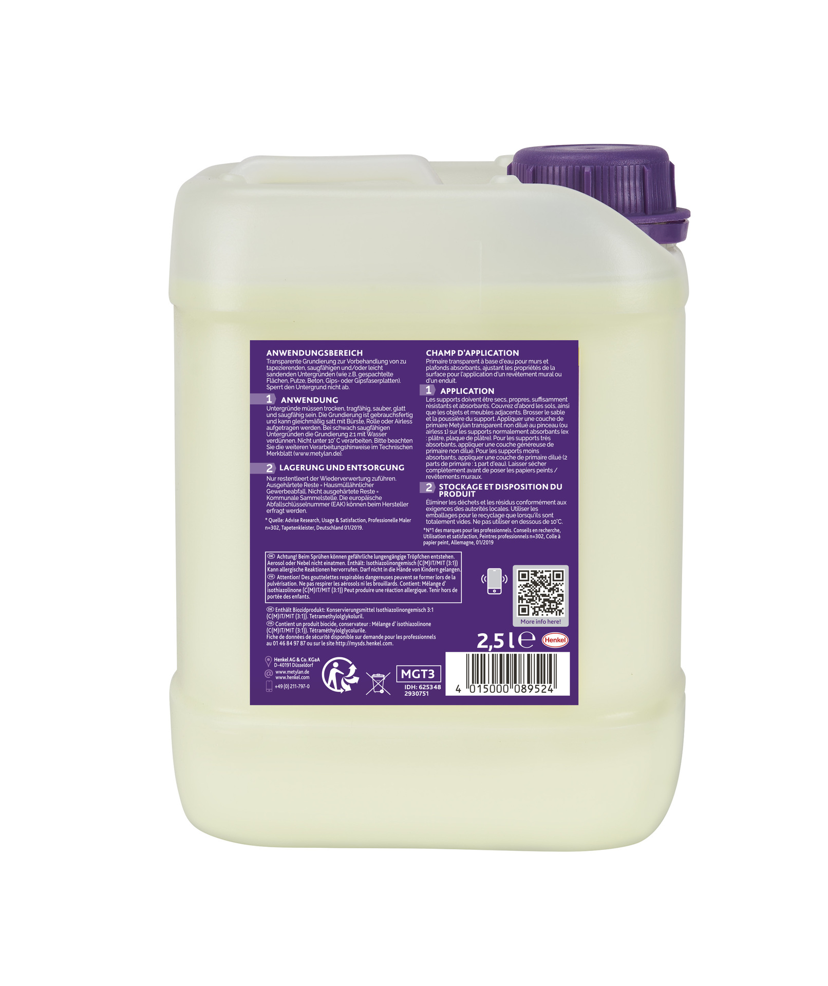 Grundierung Universal, transparent, 2,5l bei leitermann.de günstig kaufen Grundierung Universal, transparent, 2,5l