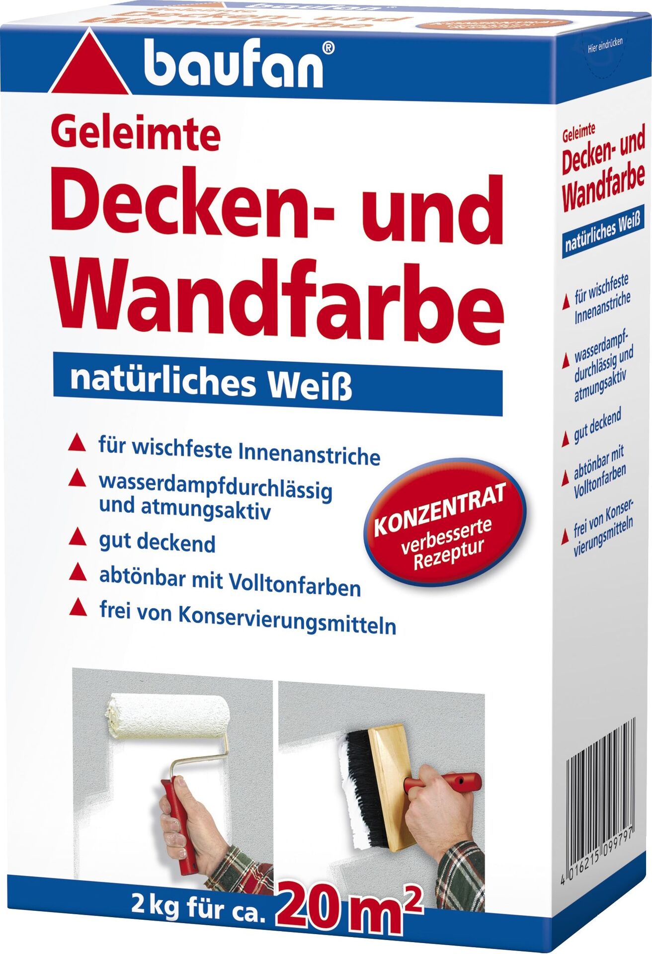 Baufan Geleimte Decken- und Wandfarbe bei leitermann.de günstig kaufen Baufan Geleimte Decken- und Wandfarbe