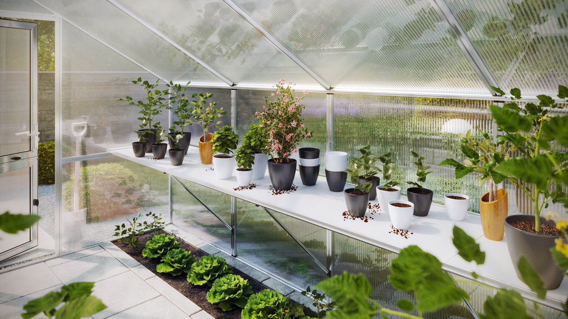 Tischgestell für Gewächshaus Novum bei leitermann.de günstig kaufen Tischgestell für Gewächshaus Novum