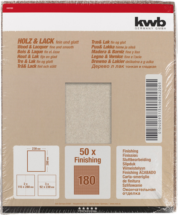 Schleifbogen Finishing