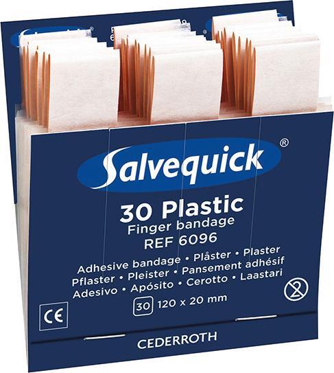 Salvequick Nachfüllpackungen wasserabweisende Fingerverbände