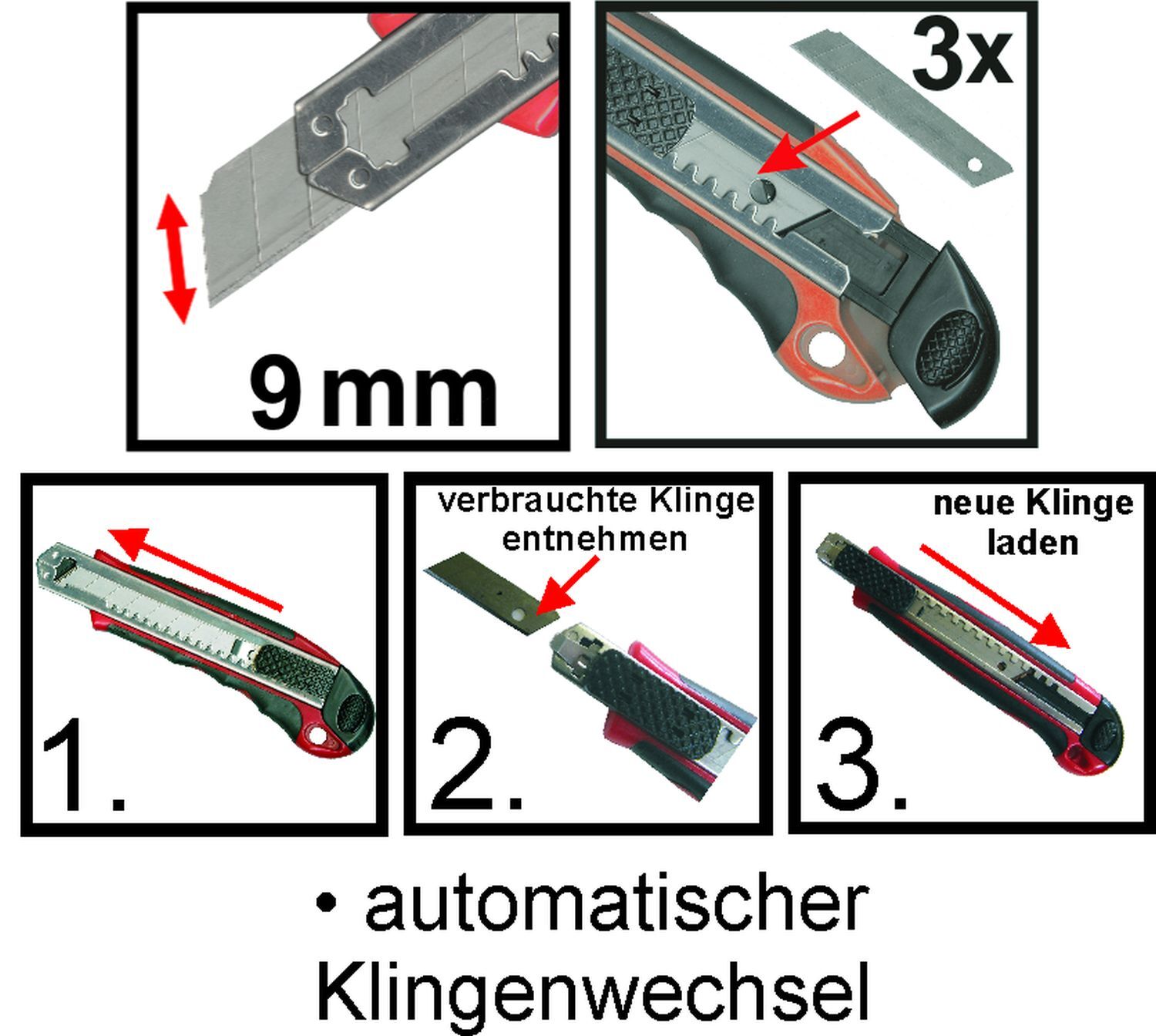 Universalmesser Profi, 9 mm bei leitermann.de günstig kaufen Universalmesser Profi, 9 mm
