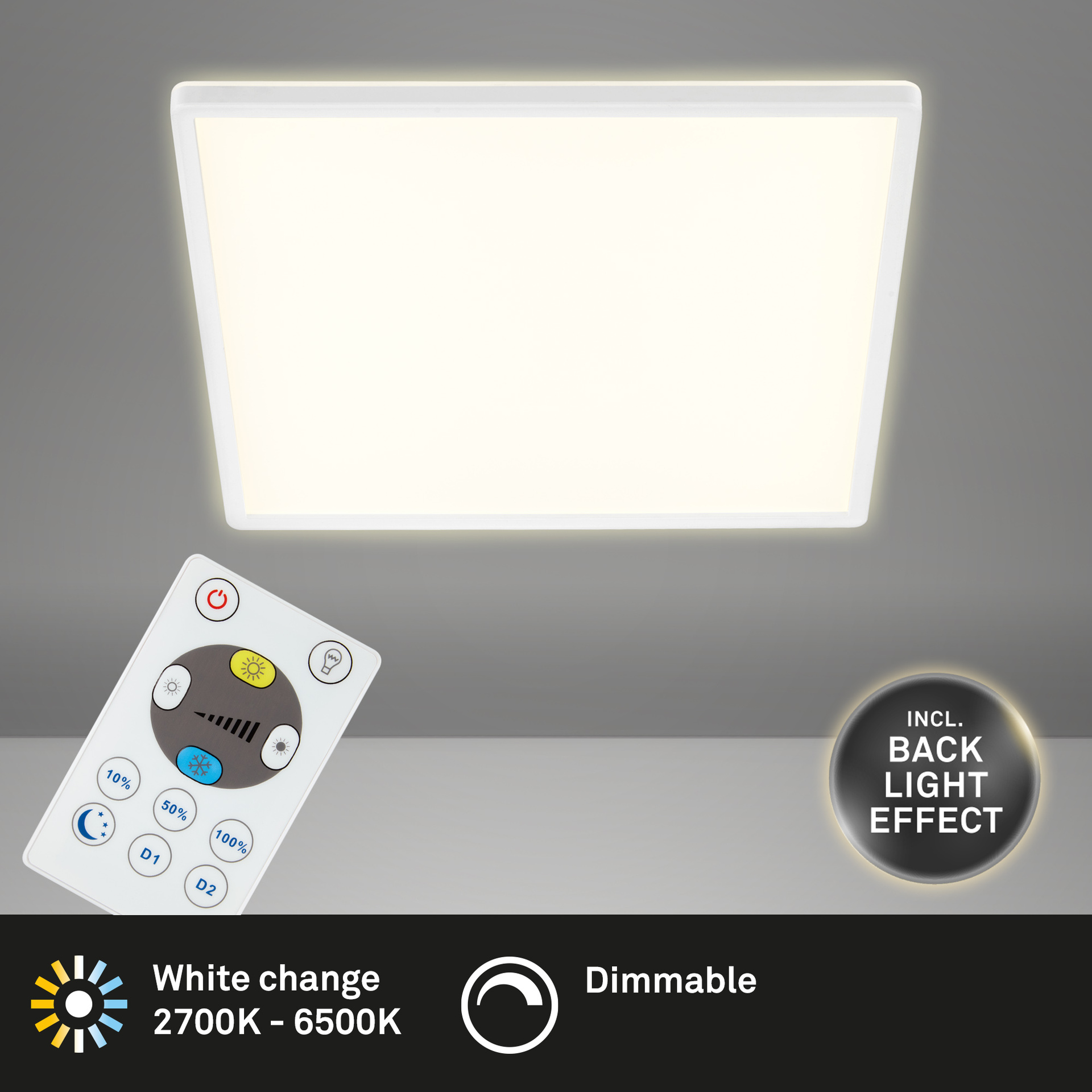 SLIM LED CCT Panel ultraflach, weiß