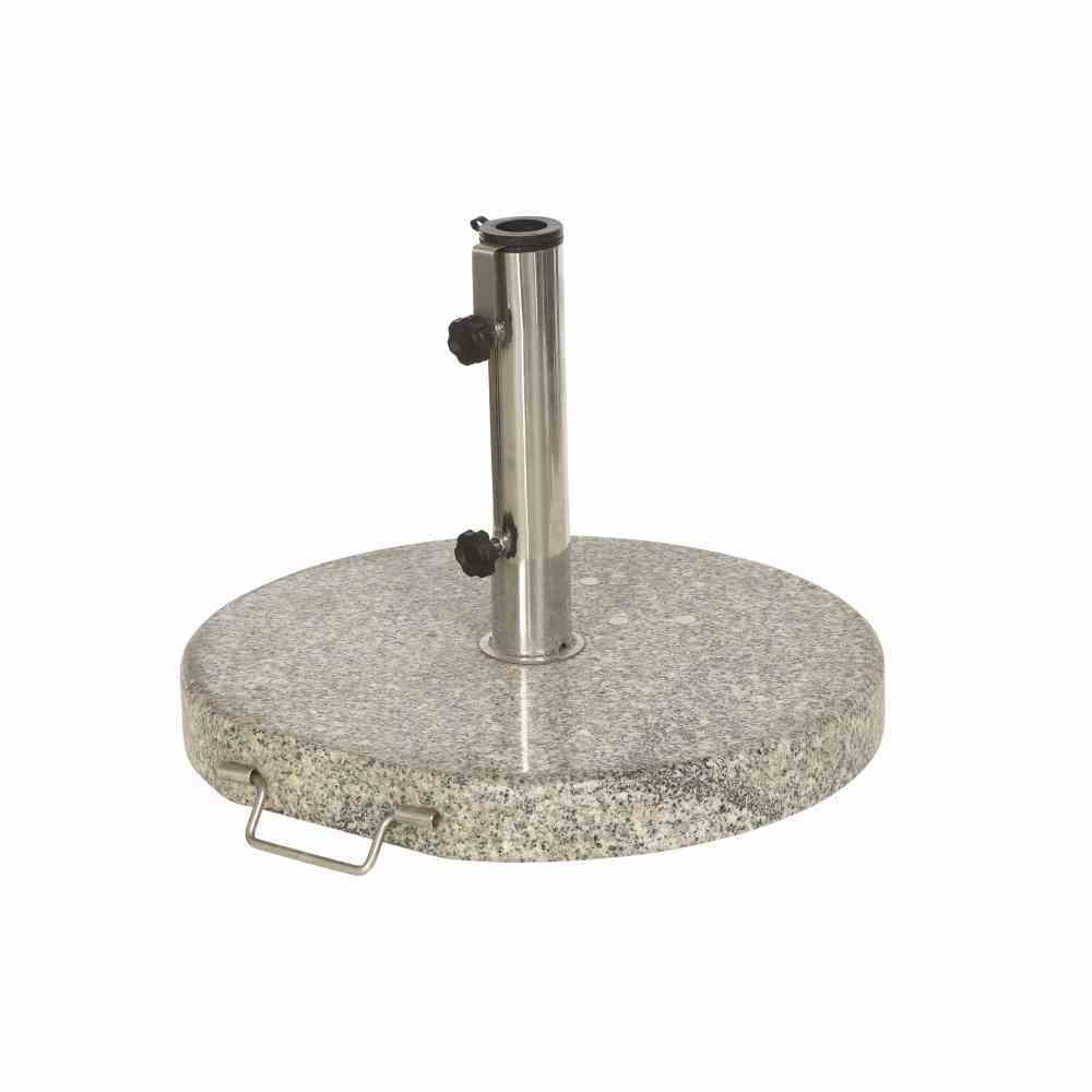 Siena Garden Granitschirmständer mit Griff und Rolle rund