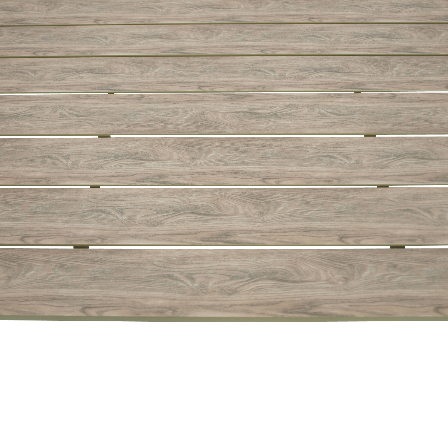 Gartentisch Alu/Kunstholz, 70x125cm, champagner