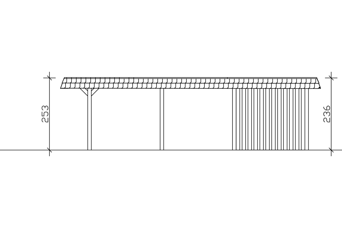 Carport Wendland mit Abstellraum