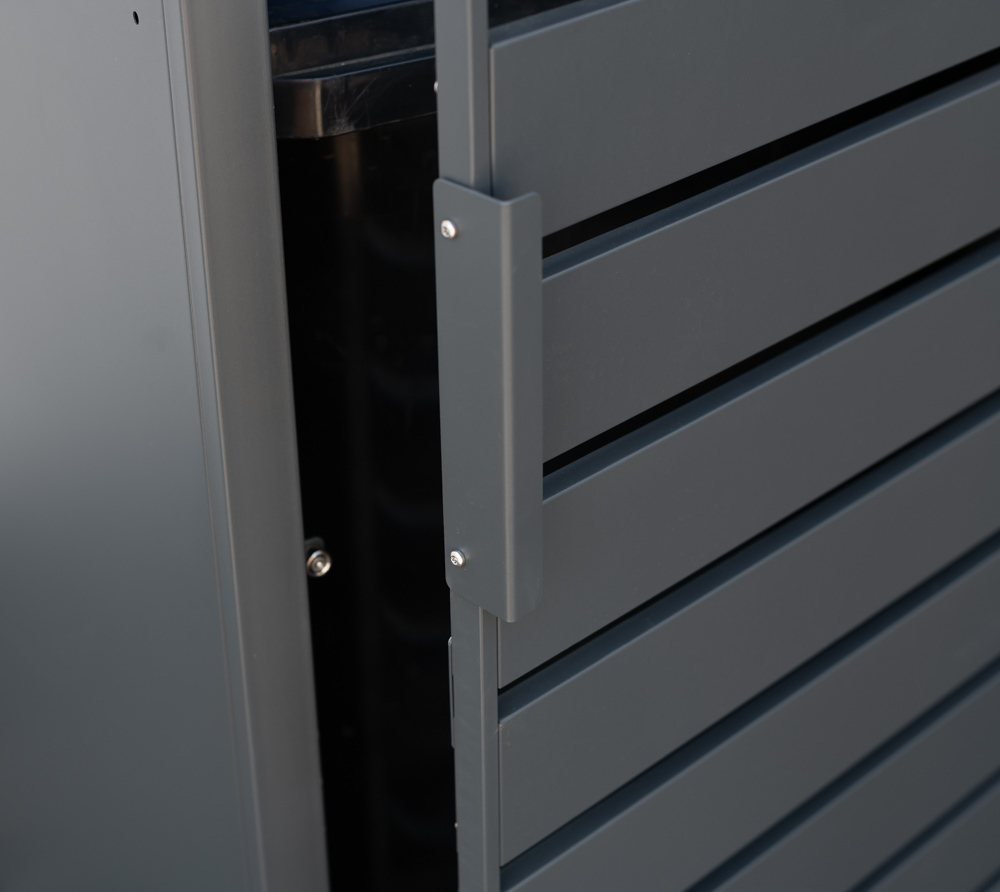 Mülltonnenbox mit Deckel, Anthrazit bei leitermann.de günstig kaufen Mülltonnenbox mit Deckel, Anthrazit