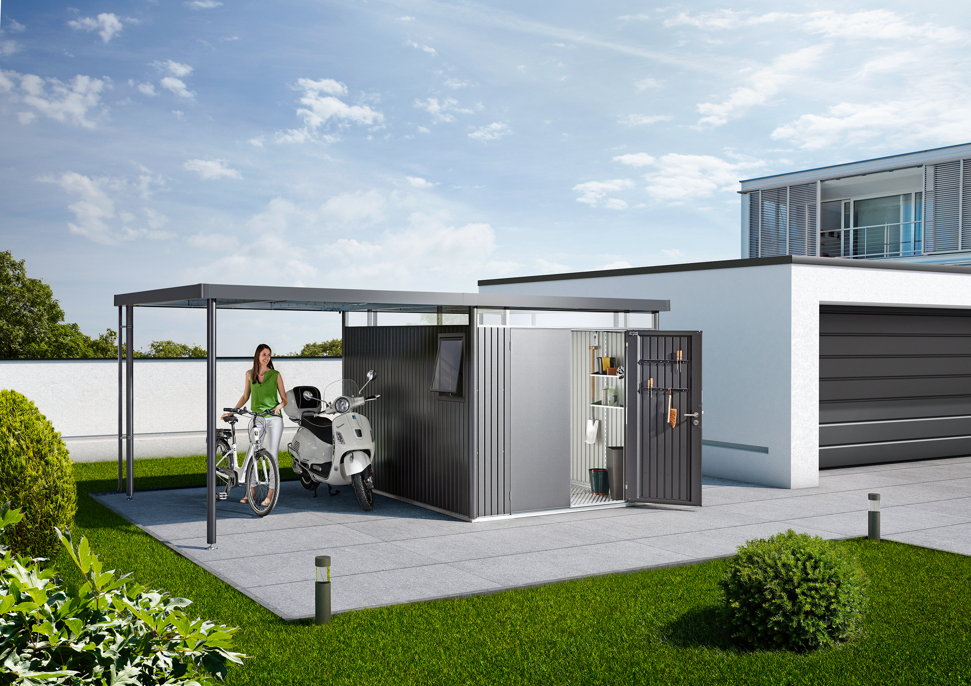 Gerätehaus HighLine Gr. H5 WE