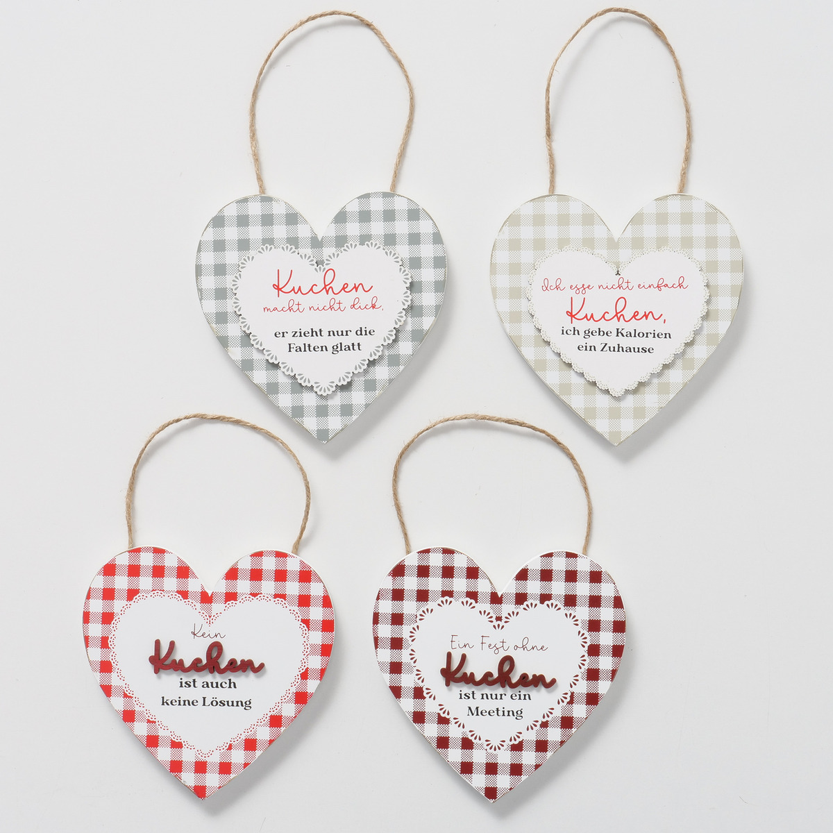 Dekoanhänger Kuchen, 4-fach sortiert bei leitermann.de günstig kaufen Dekoanhänger Kuchen, 4-fach sortiert