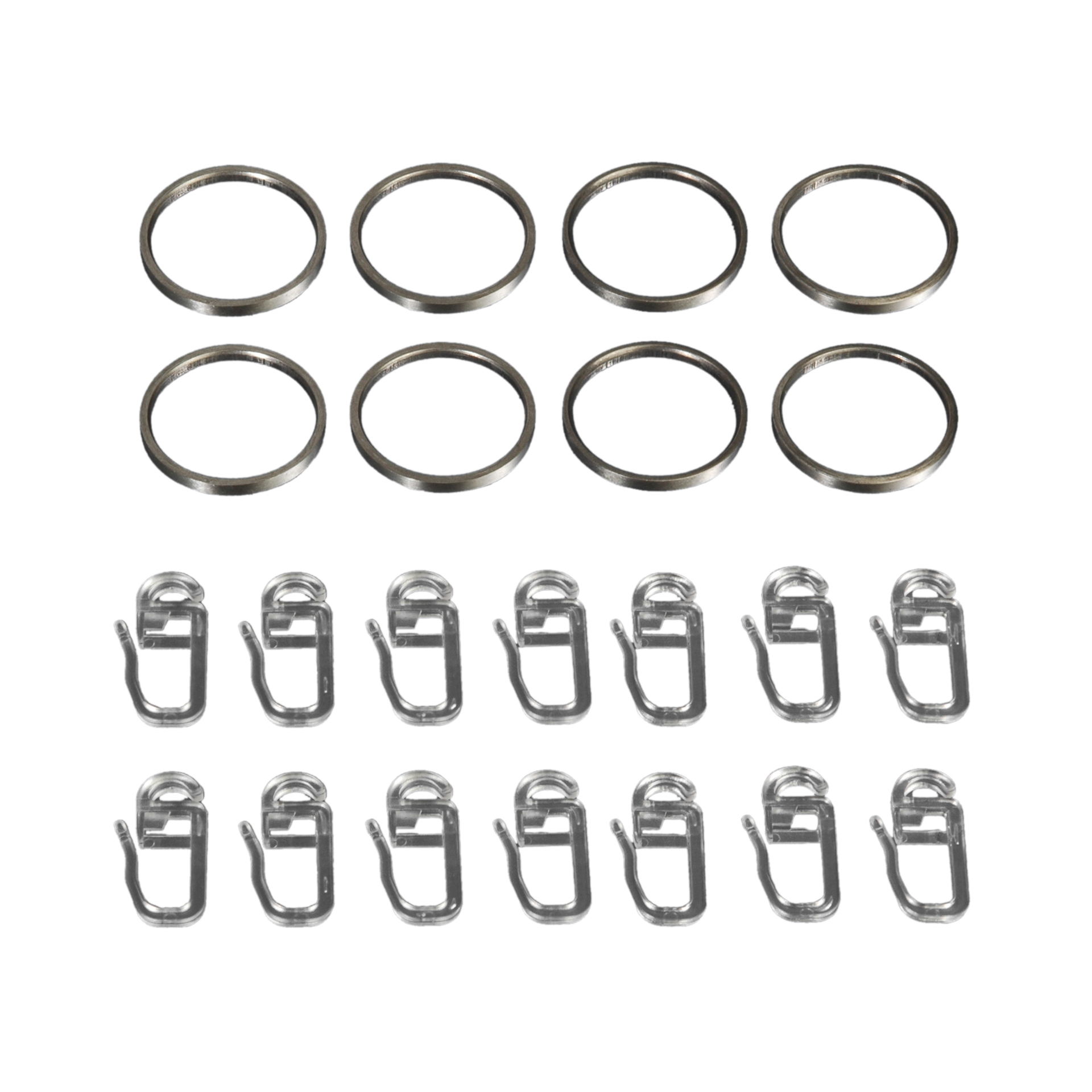 Gardinenringe für Gardinenstangen Inox/Messing ø 20 mm