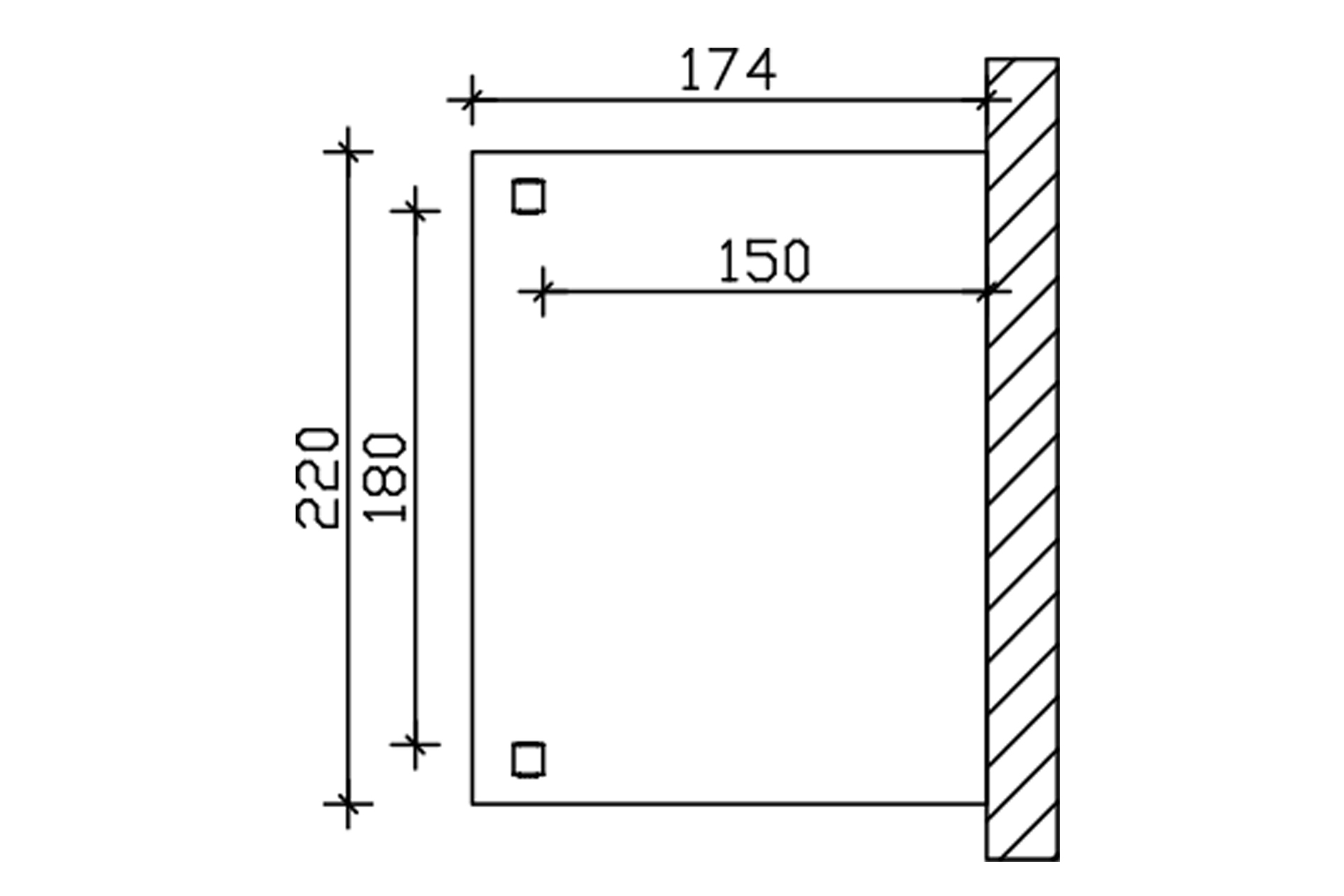Vordach Anklam 2 bei leitermann.de günstig kaufen Vordach Anklam 2